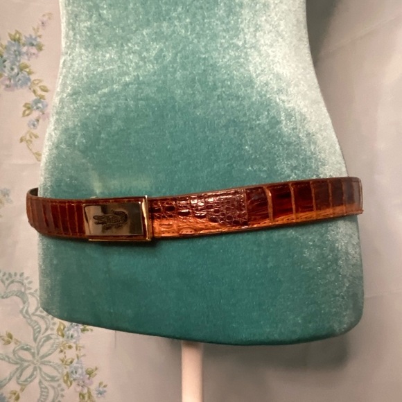 Vintage alligator skin belt - Picture 3 of 5